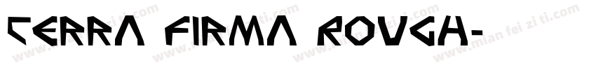 Terra Firma Rough字体转换